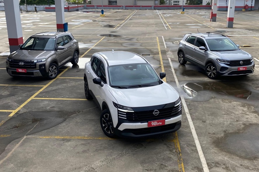 Hyundai Creta, Nissan Kicks e Volkswagen T-Cross
