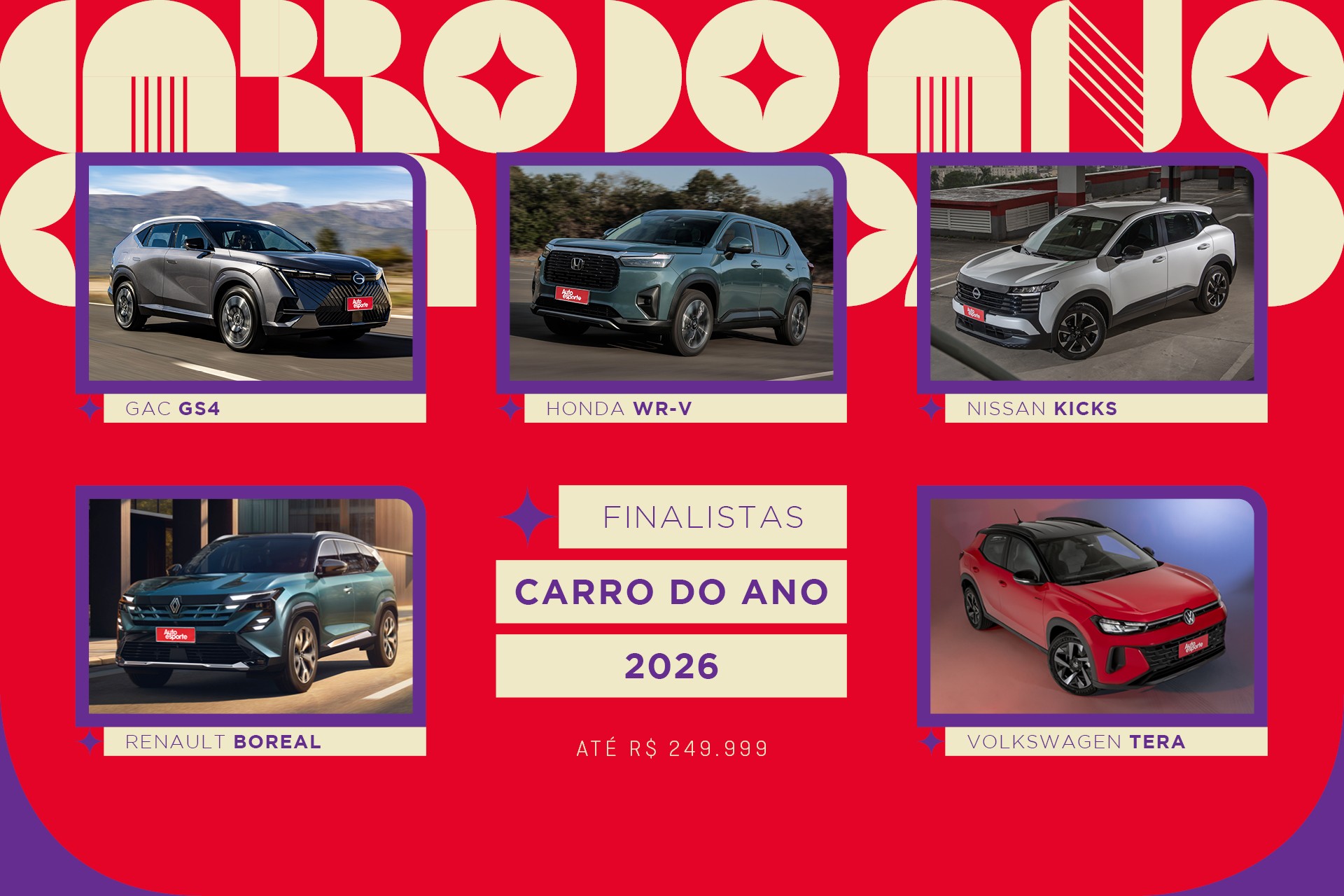 Carro do Ano 2026 divulga os finalistas em todas as categorias; confira