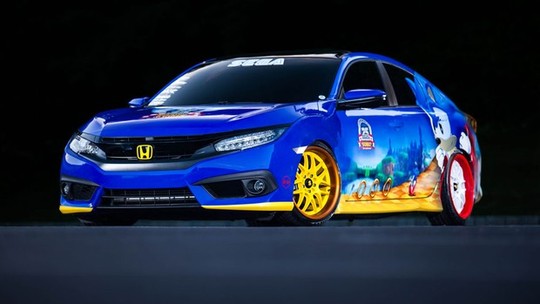 Honda exibe Civic temático do jogo Sonic na Comic-Con
