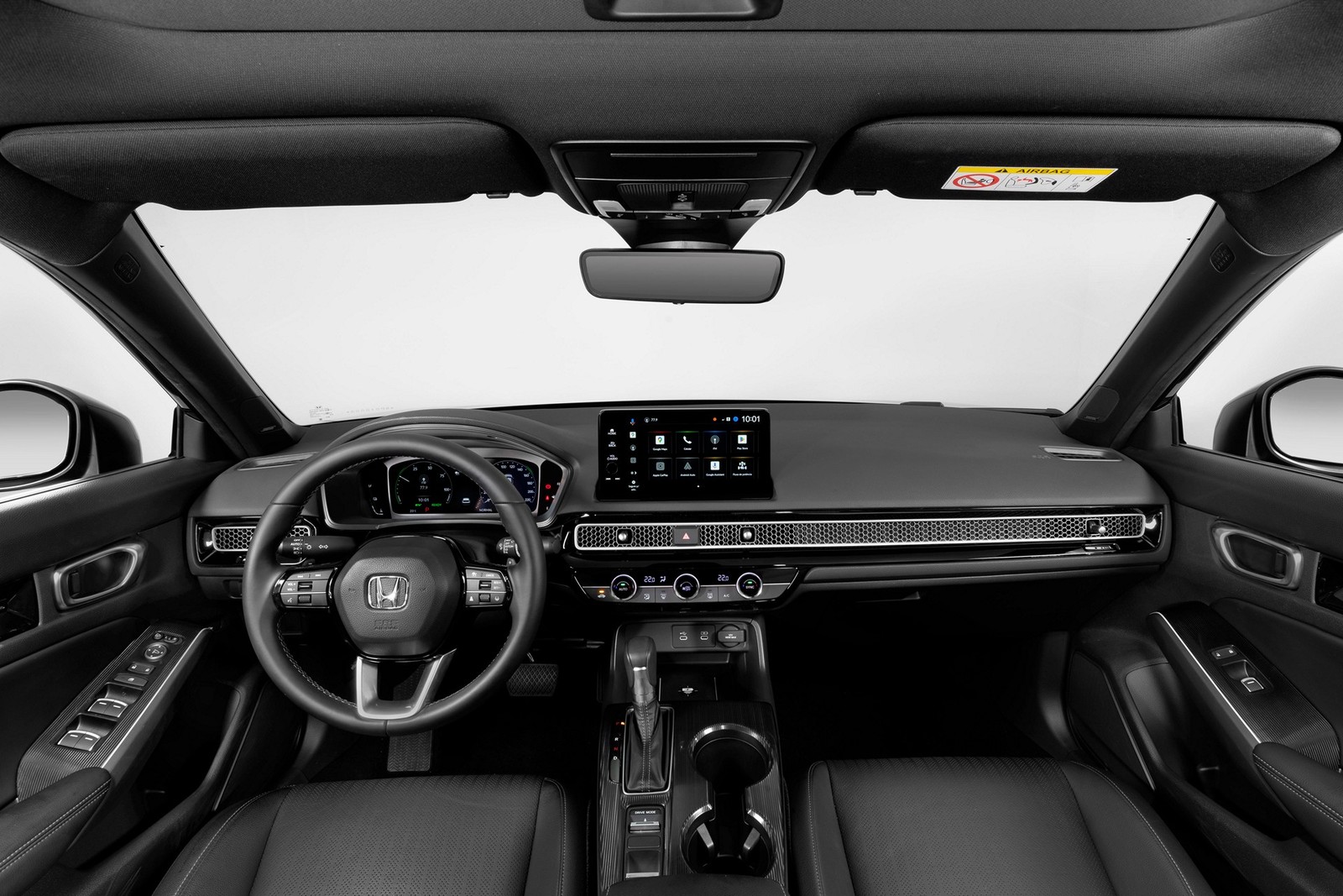 Honda Civic 2025 - interior — Foto: Divulgação