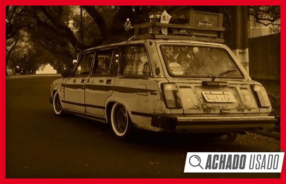 Achado Usado: Lada Laika com visual rat rod (Foto: Auto News Brasil) — Foto: Auto Esporte