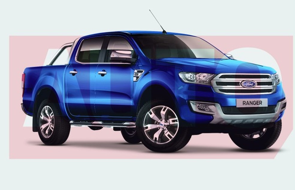Projeção: Ford Ranger (Foto: Yuri Queiroz) — Foto: Auto Esporte