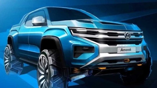 Nova Volkswagen Amarok aparece pela primeira vez: picape terá motor de Ford Ranger