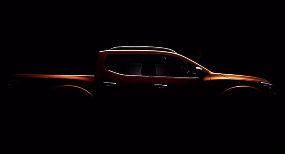 Teaser da Nissan Frontier (Foto: Reprodução) — Foto: Auto Esporte