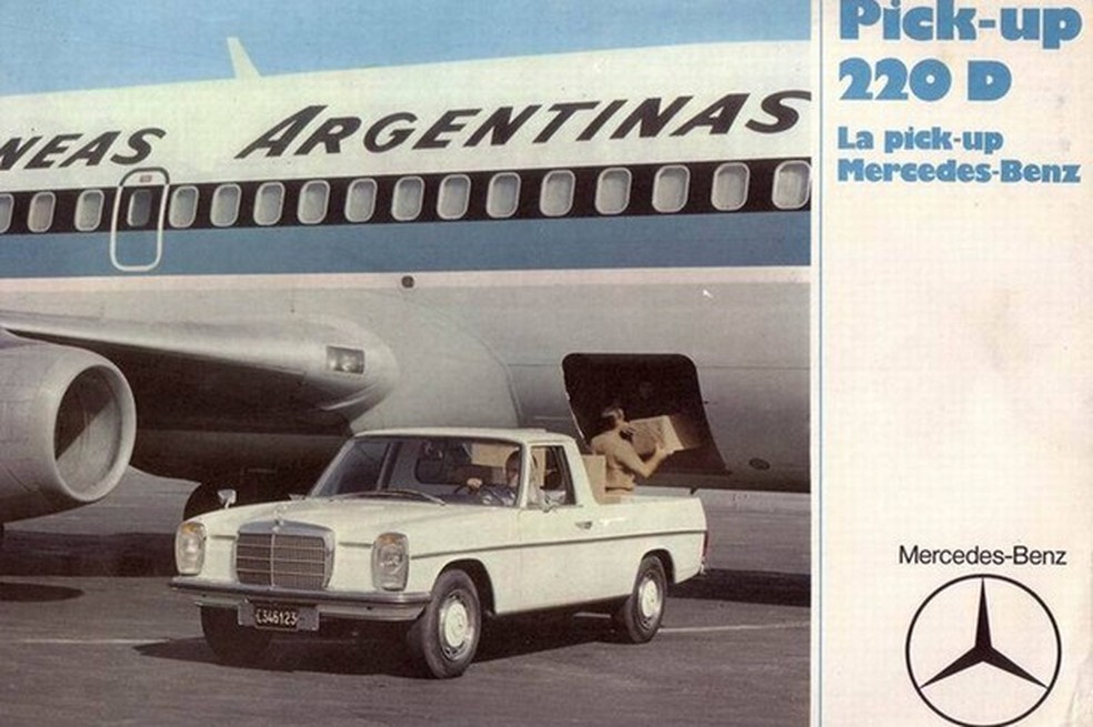 Picape 220D era usada em serviços diversos, como na Aerolíneas Argentinas (Divulgação) — Foto: Auto Esporte
