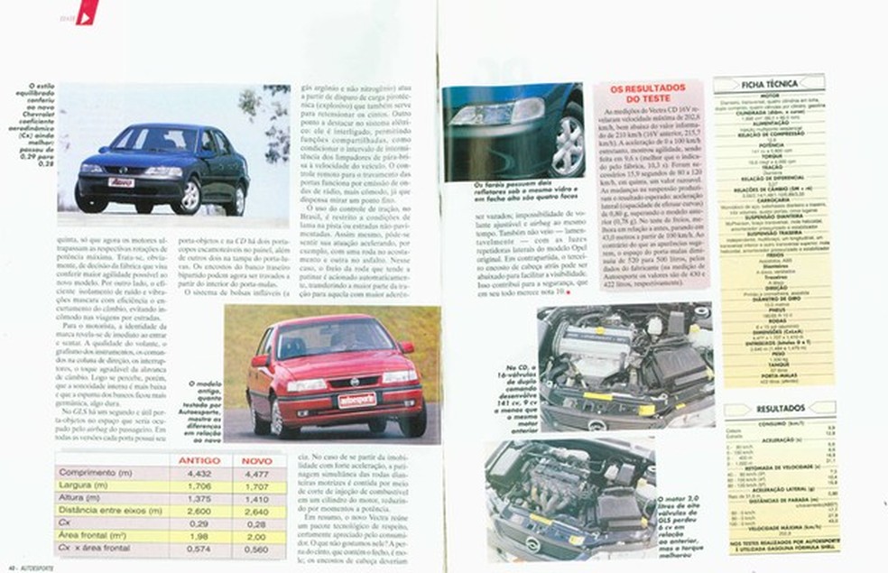 20 anos do Chevrolet Vectra B no Brasil (Foto: Auto News Brasil/Reprodução) — Foto: Auto Esporte