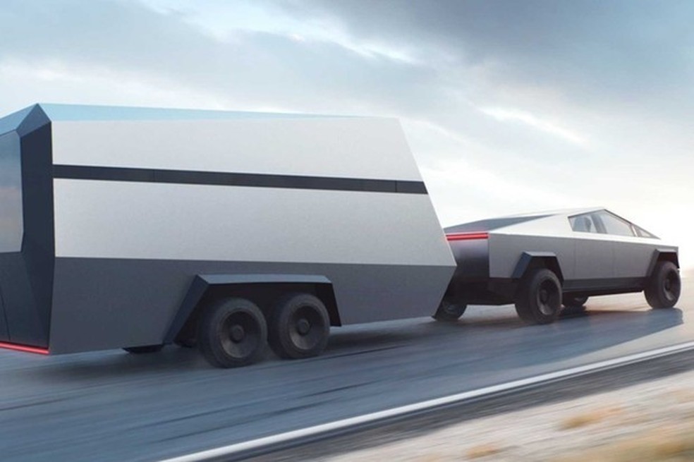Tesla Cybertruck pode rebocar até 6 toneladas (Foto: Divulgação) — Foto: Auto Esporte