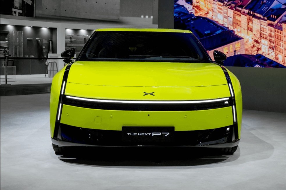 xPeng P7 de nova geração terá até 820 km de autonomia — Foto: Divulgação/xPeng