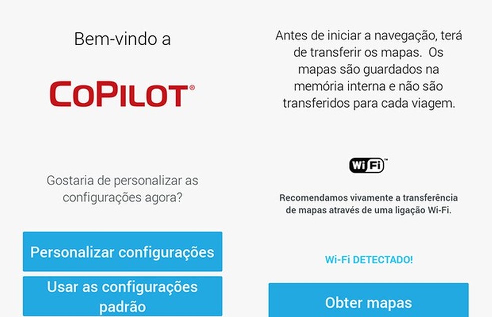 App CoPilot (Foto: Reprodução) — Foto: Auto Esporte