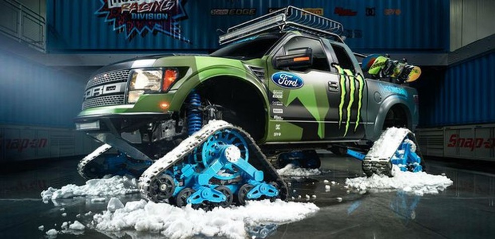 Ford F-150 Raptor TRAX de Ken Block (Foto: Divulgação) — Foto: Auto Esporte