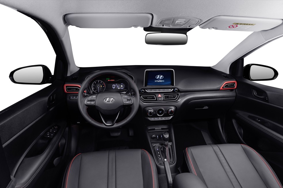 Interior do Hyundai HB20X — Foto: Divulgação