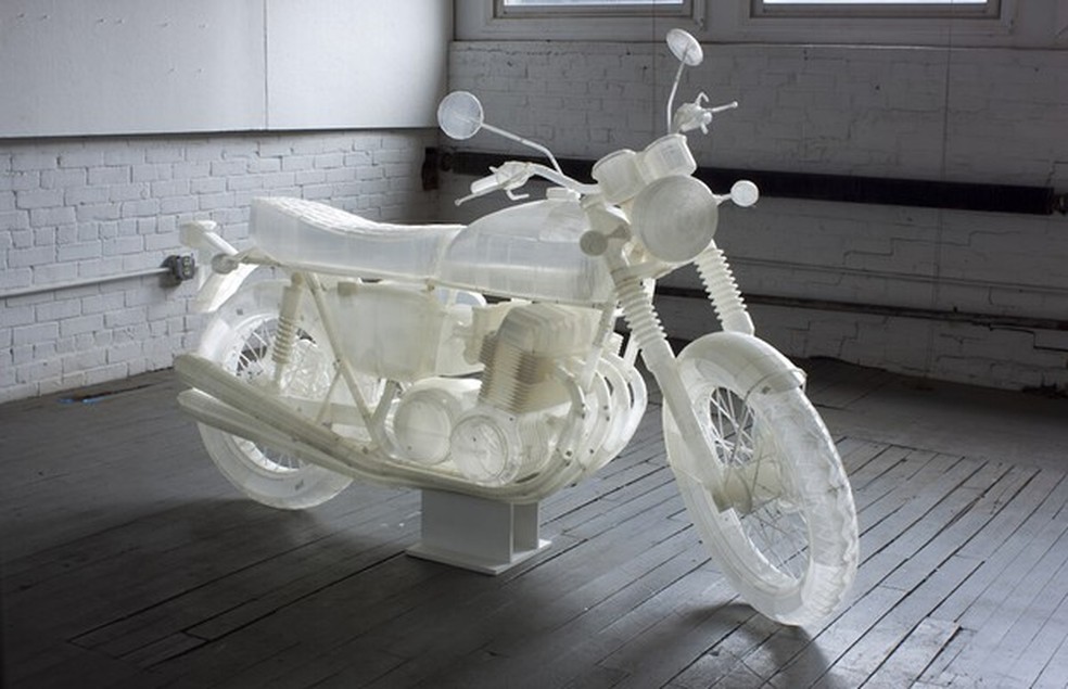 Artista cria Honda CB 500 em impressora 3D (Foto: Divulgação) — Foto: Auto Esporte