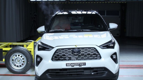 Toyota Yaris Cross vai mal em segurança por itens que já tem no Brasil 