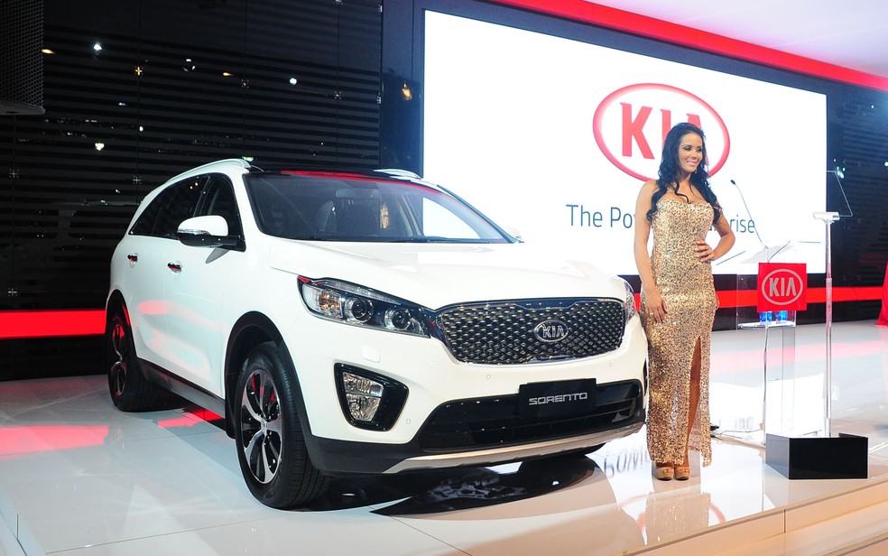 KIA Sorento é apresentado no Salão de São Paulo — Foto: Alan Morici/G1