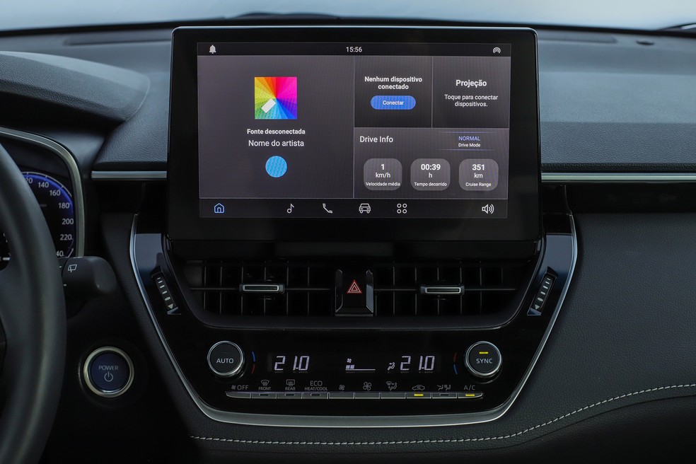 Central multimídia de 10'' também estreia nova interface — Foto: Divulgação