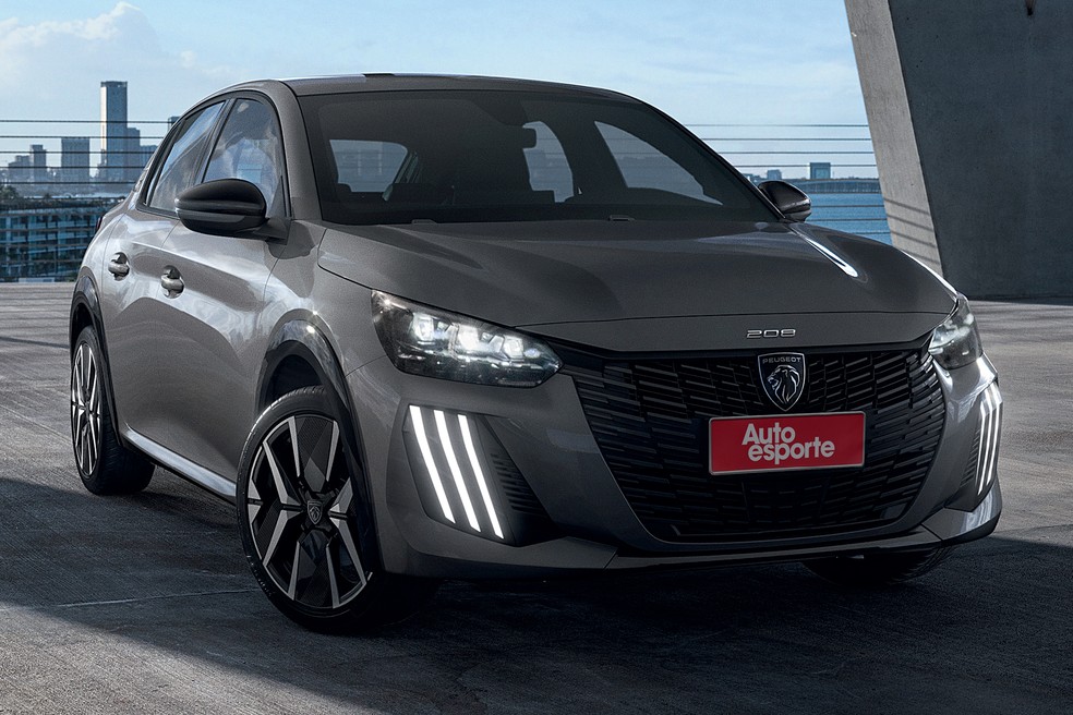 Versão mais econômica do Peugeot 208 tem câmbio manual e motor 1.0 aspirado — Foto: Divulgação