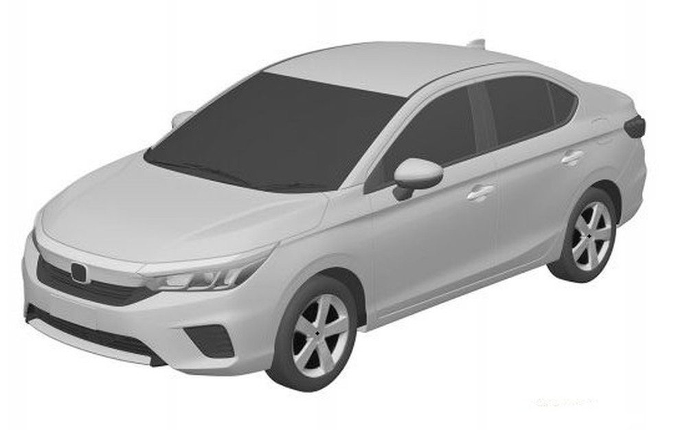 Novo Honda City é registrado no Brasil — Foto: Reprodução/INPI