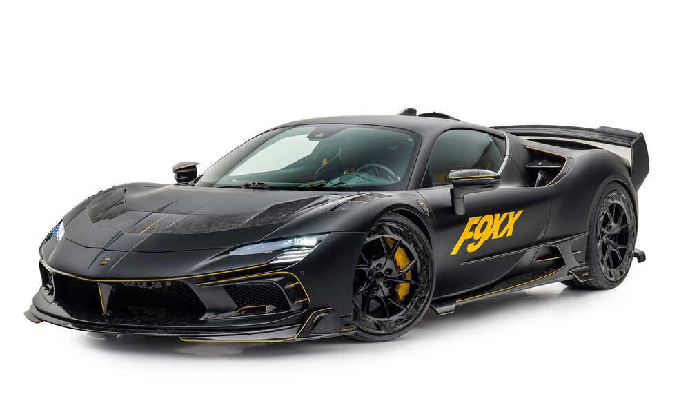 Ferrari Mansory F9XX vai de 0 a 100 km/h em 2,4 segundos  e pode atingir 355 km/h de velocidade máxima — Foto: Divulgação