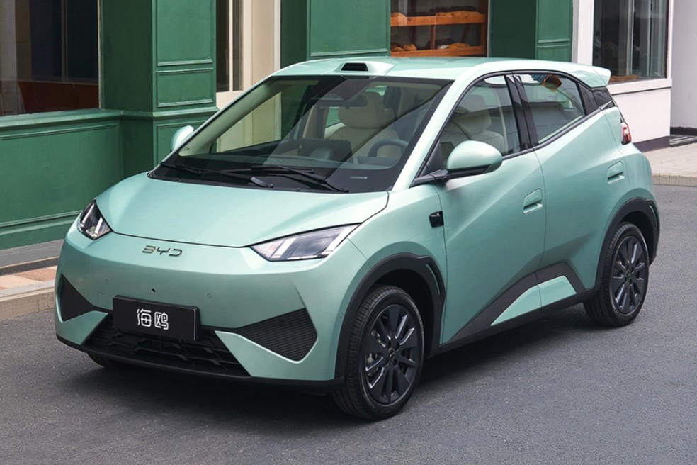 Nova cor “Verde Menta” também chega ao catálogo do BYD Dolphin Mini — Foto: BYD