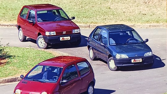 Comparativo de 1995: Fiat Uno Mille EP x Peugeot 106 XN x Renault Twingo