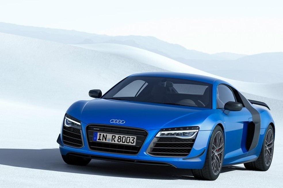 Audi R8 LMX recebeu o primeiro sistema de faróis laser da montadora (Foto: Divulgação) — Foto: Auto Esporte