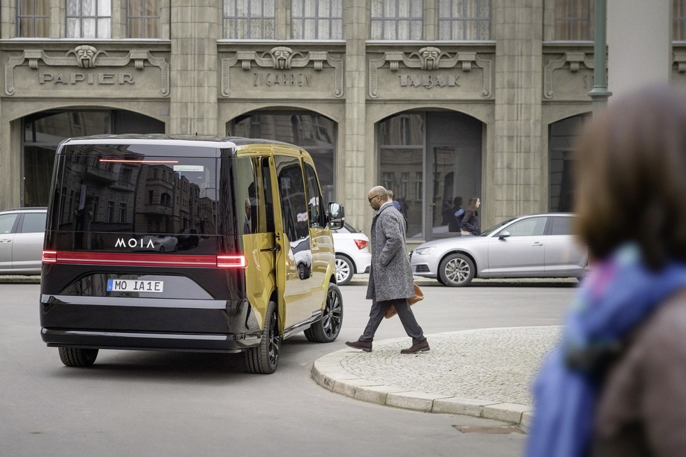 Veículo elétrico e autônomo já faz parte do sistema de transporte público de Hannover — Foto: Divulgação