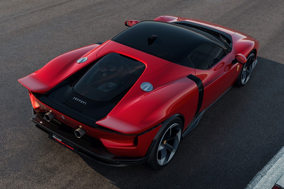 Ferrari 849 Testarossa vem com motor V8 3.9 aliado a três propulsores elétricos — Foto: Divulgação