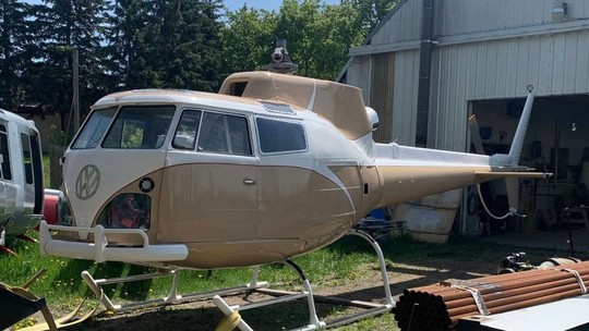 Kombi voadora? Conheça o projeto que transformou a van em helicóptero