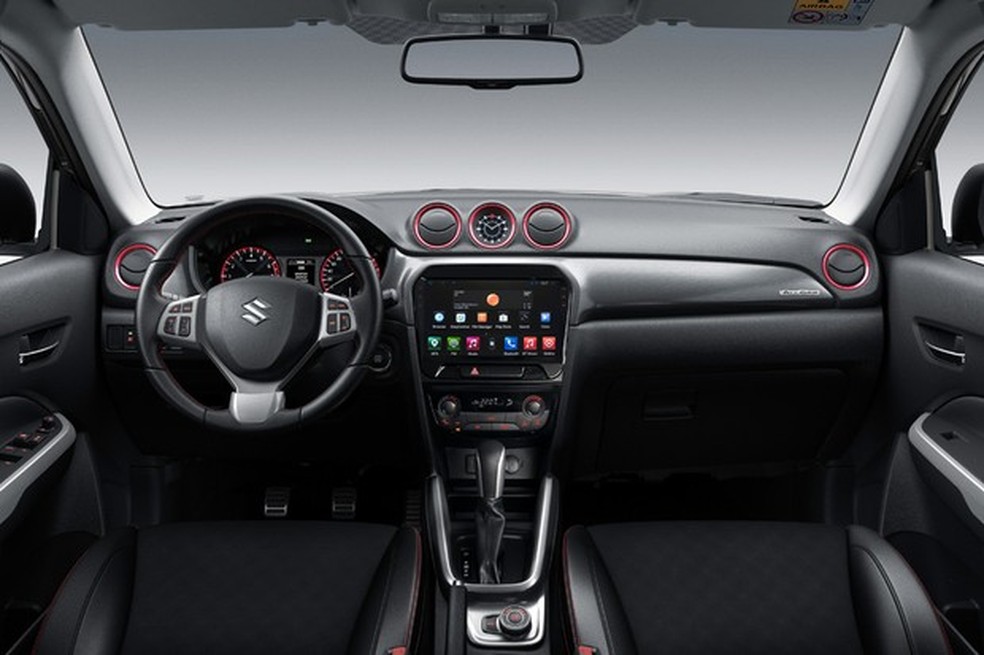 Os elementos em vermelho no painel podem ser customizados (Foto: Divulgação) — Foto: Auto Esporte