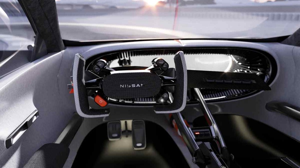 Interior do Nissan Concept 20-23 foi inspirado nos "carros de corrida do futuro" — Foto: Nissan