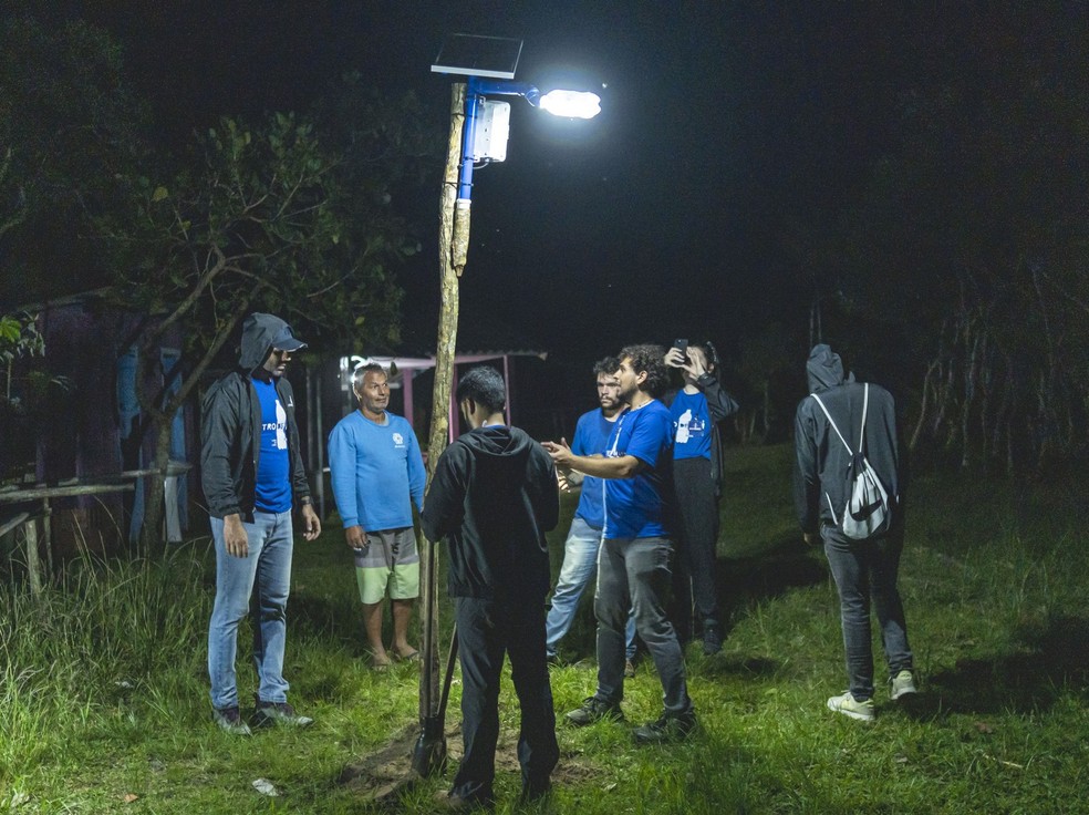 12 comunidades indígenas no litoral sul de São Paulo serão contempladas com as iluminações — Foto: Audi