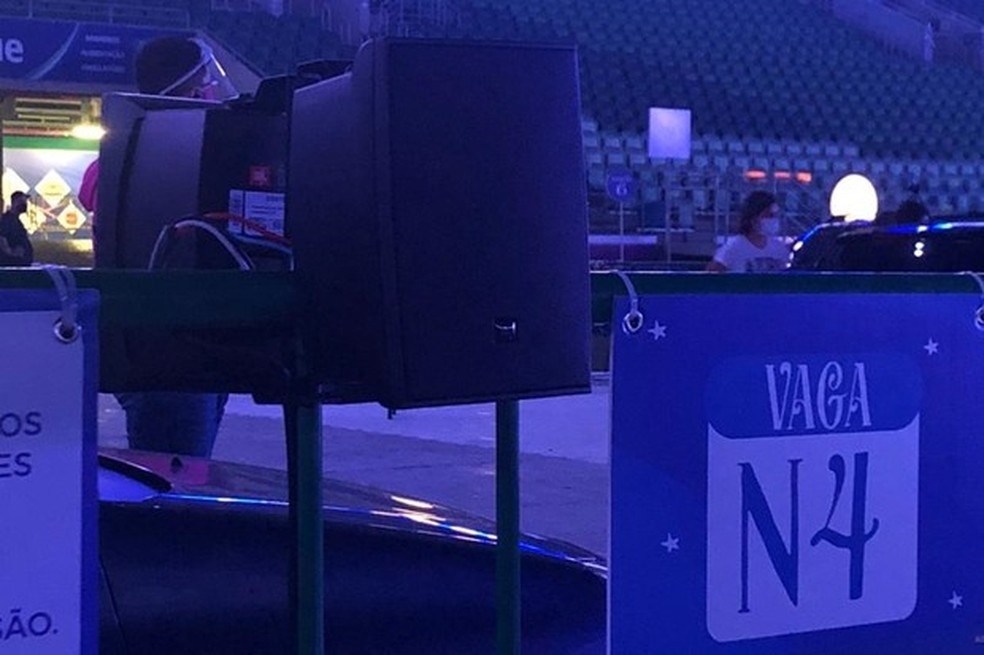 Caixas de som garantem a qualidade do áudio mesmo para quem está longe do palco (Foto: Thais Villaça) — Foto: Auto Esporte