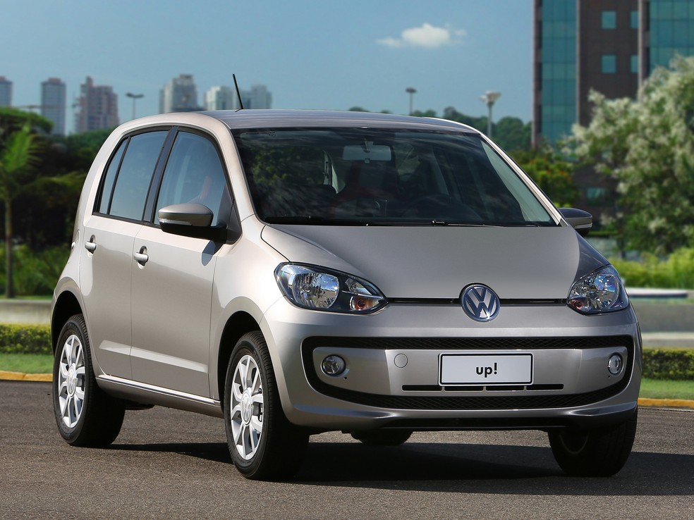 Volkswagen Up! já saiu de linha, mas é boa opção de veículo com baixo custo de manutenção — Foto: Divulgação