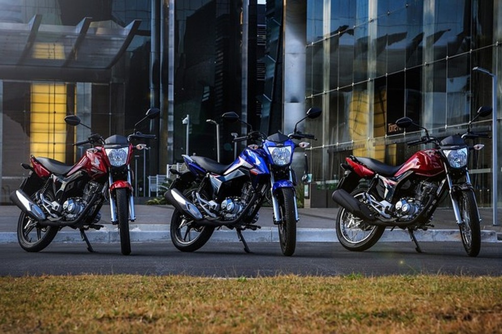 Visual das três versões da linha CG 160 também foi mantido (Foto: Divulgação) — Foto: Auto Esporte