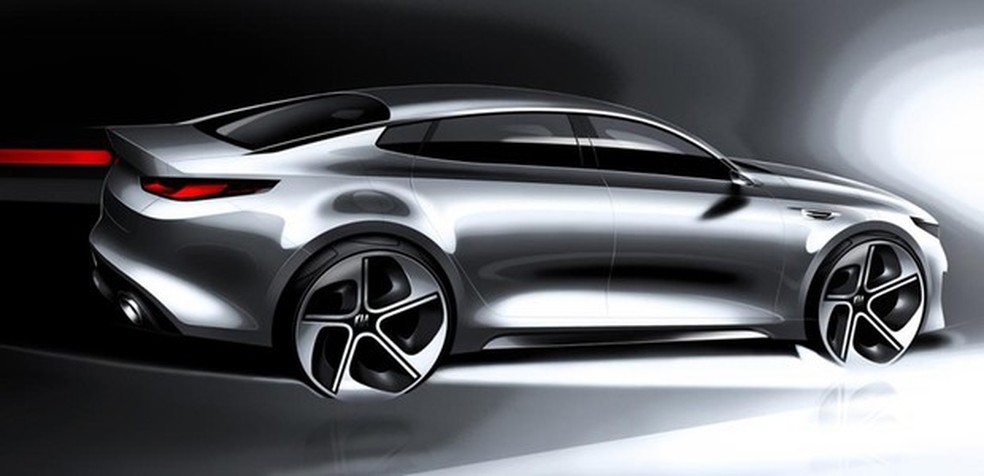 Kia divulga teaser do Optima 2016 (Foto: Divulgação) — Foto: Auto Esporte