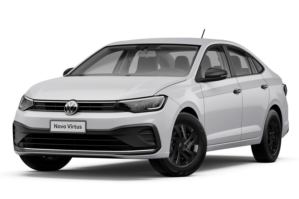 O Volkswagen Virtus 1.0 turbo flex 200 TSI entrega até 128 cv de potência e 20,4 kgfm de torque máximo. — Foto: Divulgação/Volkswagen