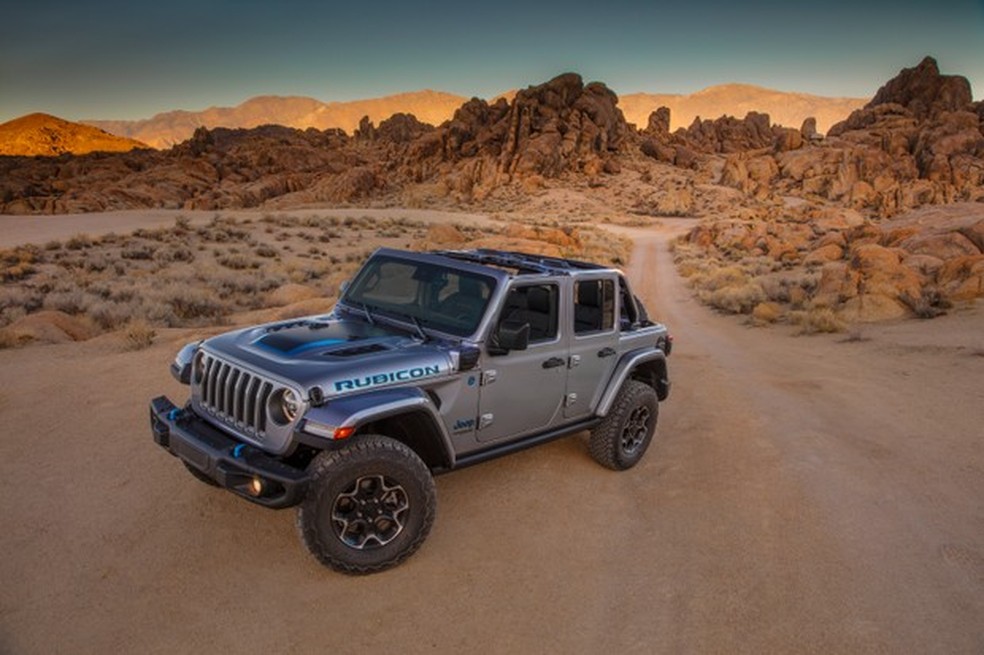 Jeep Wrangler 4xe é um híbrido do tipo plug-in (Foto: Divulgação) — Foto: Auto Esporte