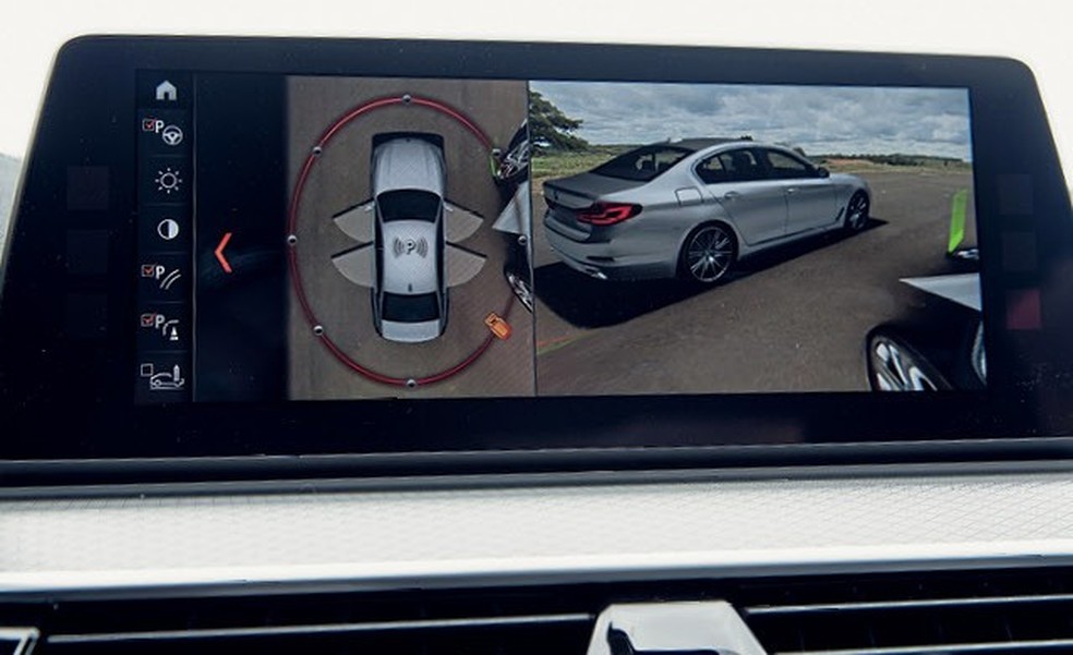 O app de celular deixa ver até o entorno do carro — Foto: Auto Esporte