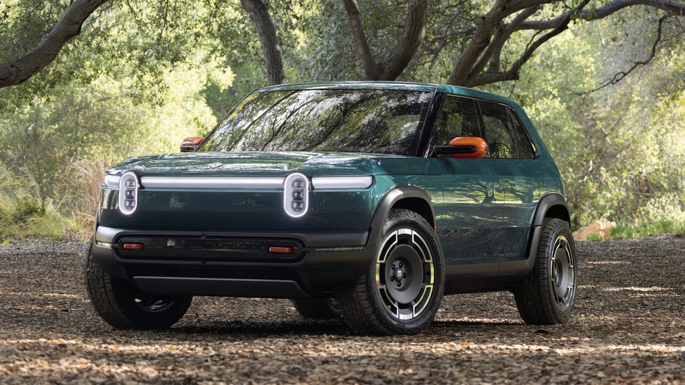 Rivian R3X é versão "esportiva" que só deve ser lançada oficialmente em 2027 — Foto: Divulgação