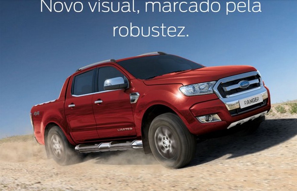 Nova-Ford-Ranger-ganha-página-na-internet. (Foto: Reprodução) — Foto: Auto Esporte