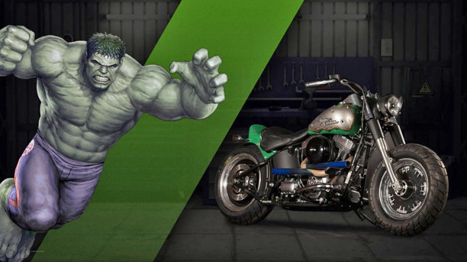 Hulk - Harley-Davidson Fat Boy Lo, a.k.a. Strength