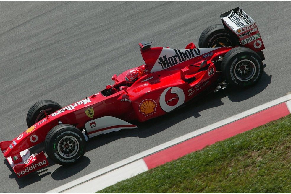 A Ferrari F2002, que deu o título a Michael Schumacher (Foto: Divulgação/Ferrari) — Foto: Auto Esporte