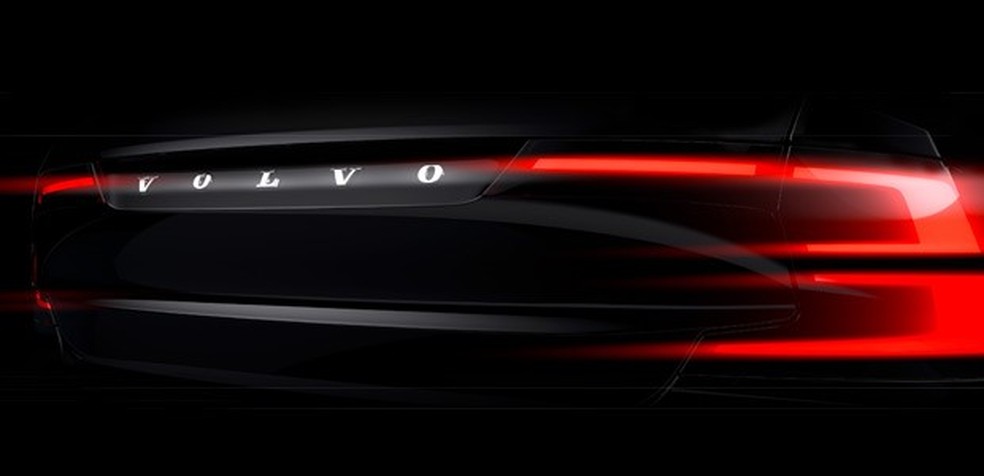 Teaser-do-novo-Volvo-S90 (Foto: Divulgação) — Foto: Auto Esporte