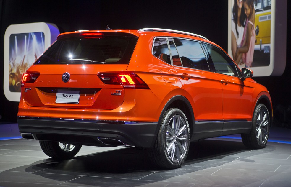 Volkswagen Tiguan Allspace — Foto: AP Photo/Tony Ding