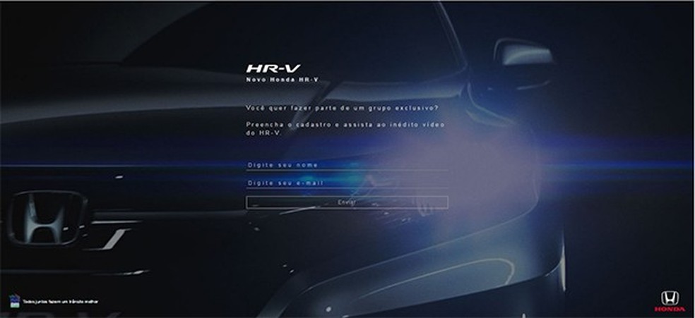 Honda HR-V surge em site e vídeo de divulgação (Foto: Reprodução) — Foto: Auto Esporte
