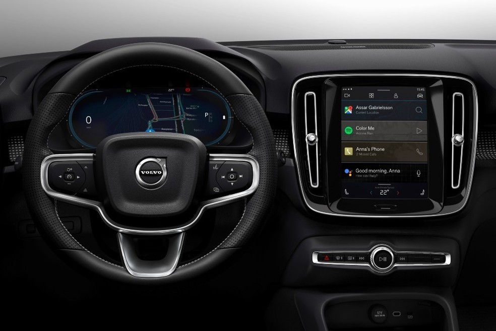 Volvo XC40 - Painel (Foto: Divulgação/Volvo) — Foto: Auto Esporte