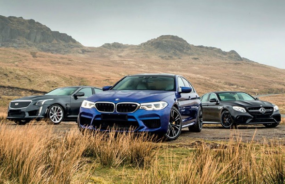 Novo BMW M5 encara Mercedes-AMG E63 S 4MATIC e Cadillac CTS-V (Foto: Autocar) — Foto: Auto Esporte