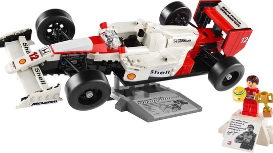 McLaren do 1º título de Senna vira kit Lego para homenagear piloto