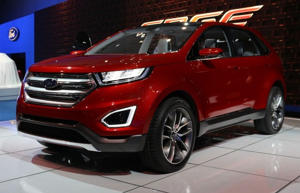 Ford Edge Concept no Salão de Los Angeles (Foto: Julio Cabral) — Foto: Auto Esporte