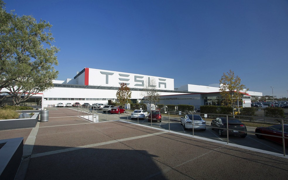 Fábrica da Tesla, na Califórnia — Foto: Divulgação
